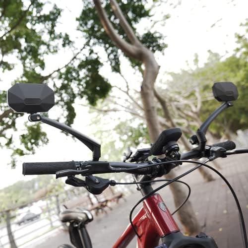 מראה אופניים לאופני כידון בריסקמראה אופניים בר שטוחה יותר לאופניים אלקטרוניים לקטנוע, עדשת זכוכית עמידה