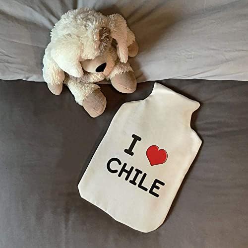 כיסוי בקבוק מים חמים 'אני אוהב צ'ילה'