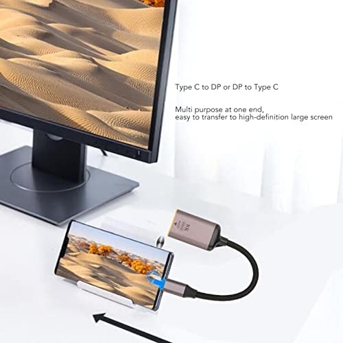 Rengu USB C ל- Mini DisplayPort מתאם, אלומיניום USB C למיני מתאם DP לטאבלט ולמחשב נייד