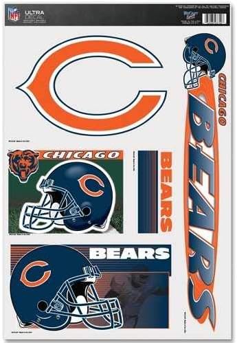 Wincraft NFL Chicago Bears 03749051 Multi שימוש במדבקות, 11 x 17
