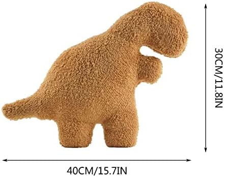 FAKEME מבעלי חיים ממולאים צעצוע צעצוע דינוזאור לזרוק כרית חדר שינה קישוט חדר שינה דינוזאור רך עוף