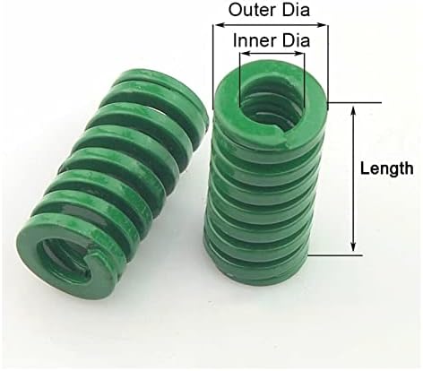 קפיצי דחיסה מתאימים לרוב התיקון I 2 חתיכות של ירוק עובש כבד-חובה סיבוב קוטר חיצוני 10 ממ חותמת ספירלה