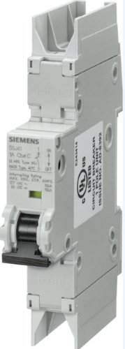 Siemens 5SJ41307HG42 מפסק מיניאטורה, UL 489 מדורג, מפסק קוטב אחד, 30 מקסימום אמפר, מאפייני הפעלה C, רכבת מסילה,