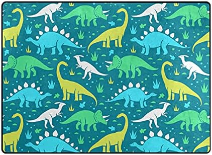 דינוזאורים כחולים ירוקים שטיחים גדולים של שטיחי שטיחים משתלת שטיח פליימאט לילדים משחק חדר שינה חדר חדר שינה