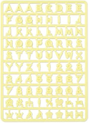Sanrio 293474 חלקי אלפבית בהתאמה אישית, צהוב