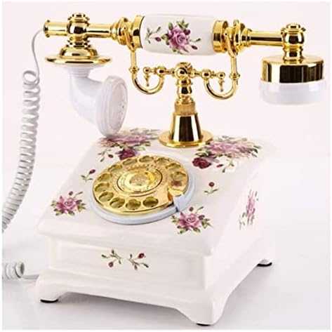 טלפון טלפוני קווי כבל אופנה ישנה עתיקה עתיקת טלפון עיצוב טלפון שולחן עבודה רטרו טלפון עם מלון משרדים