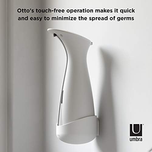 אומברה אוטו מתקן סבון אוטומטי ללא מגע, משאבה ללא ידיים למטבח או לחדר אמבטיה, רגיל, לבן