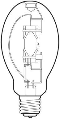 מקגרו-אדיסון רב אדי קוורץ מתכת הליד מנורה, 250 ואט, 382 וולט, אד28, 20800/13500 לומן