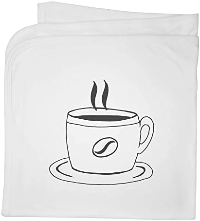 Azeeda 'כוס קפה חמה' שמיכה/צעיף כותנה כותנה