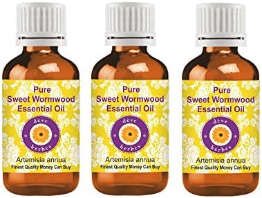 Deve Herbes טהור Sweet Wormwood שמן אתרי אדים מזוקק 100 מל x 3