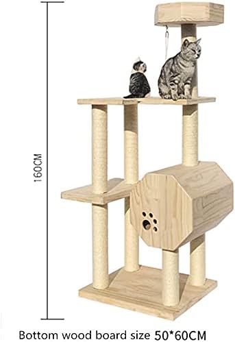 חתול עץ מגדל חתול עץ דירה מגרד הודעות חתול פעילות מרכז מגדל יושב פלטפורמת לאחר טיפוס צעצוע חתול עץ חתול