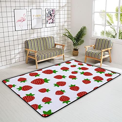 זוחל שטיח מקורה משחק מחצלת תות לסלון חדר שינה משתלת חינוך שטיחים שטיחים שטיחים 72x48 אינץ '