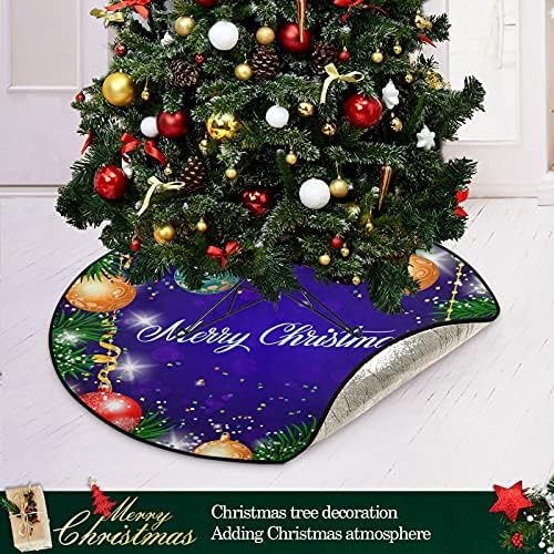חג שמח 01 מחצלת עץ אטום למים עמדת עץ מגש שטיח מחצלת מתחת לאביזר עץ חג המולד לקישוטי מסיבת חג חג המולד