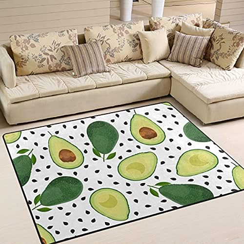 פירות אבוקדו ירוקים שטיחים גדולים של שטיחי שטיחים של פליימת שטיחים לילדים משחק חדר שינה חדר חדר שינה 63 x