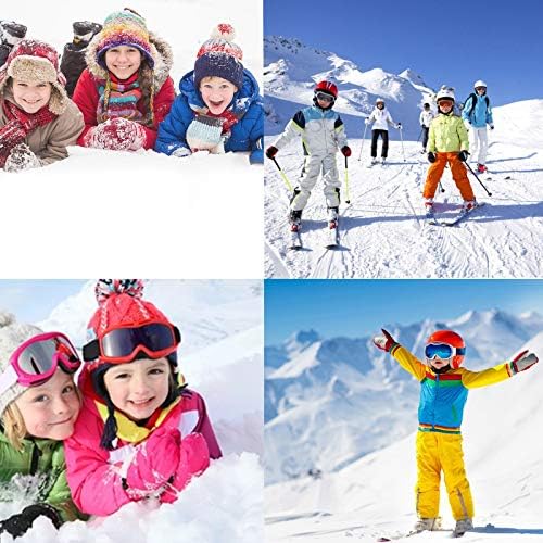 חורף חיצוני ילדים החלקה על שלג סנובורד עמיד לרוח חם סקי כפפות בני עמיד למים כפפות