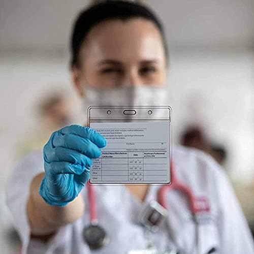 5 חבילות מגן כרטיס חיסון לבקרת מחלות מחזיק כרטיס 4.2 על 3.5 אינץ ' מגן כרטיס חיסון מחזיק כרטיסי