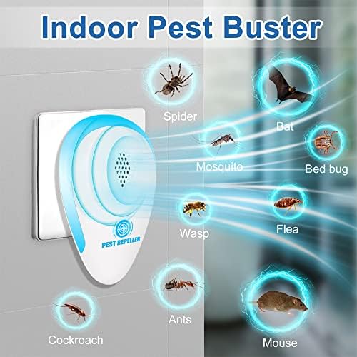 Avantaway Ultrasonic Pest Repeller, הדברה מקורה ליתוש, עכבר, ג'וק, באג, מקיר, דוחה חרקים אלקטרוני משודרגת לבית,