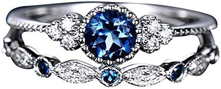 2023 זוג חדש לנשים 1 טבעות יהלום טבעות 9 סט תכשיטים גודל צמד טבעות אופנה טבעת ראש דרקון