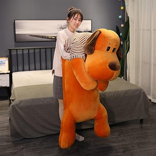 SSXGSLBH 60-110 סמ צעצוע קטיפה חיה שמלת כלבים חמודה יצירתי מיטת כלב פסים ארוכה מיטת שינה כרית