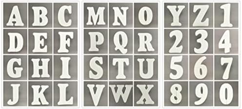 5 EPS חלקים מקצף אותיות אלפבית מספרי אלפבית למלאכה שלטי מסיבה קירות עיצוב מסיבות תוצרת ארהב
