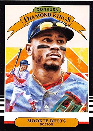 2019 בייסבול דונרוס מספר 1 Mookie Betts Boston Red Sox Diamond King Panini כרטיס מסחר
