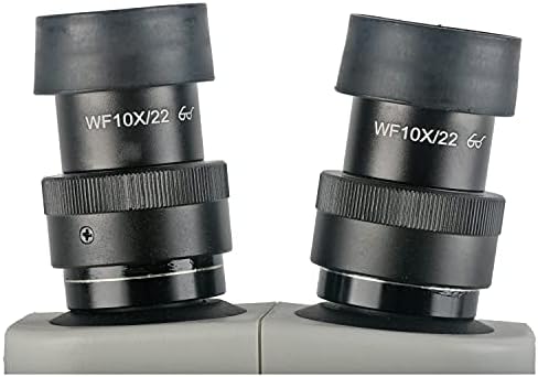 מיקרוסקופ סטריאו משקפת 7-50 פעמים 144 לד טבעת אור עינית 10/22 מיקרוסקופ פיקוח תעשייתי