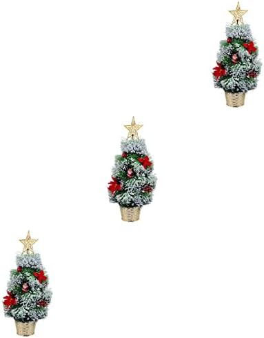 3 יח '45 סמ מיני עץ חג המולד קישוט מחט אורן מלאכותי עץ חג המולד קישוטי חג המולד מתנות קישוטים