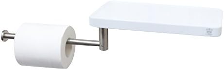 מחזיק נייר טואלט CRW עם מדף טלפון 180 מעלות מוט מסתובב קיר קיר רכוב על חדר אמבטיה מדף אחסון אמבטיה קולב קולב
