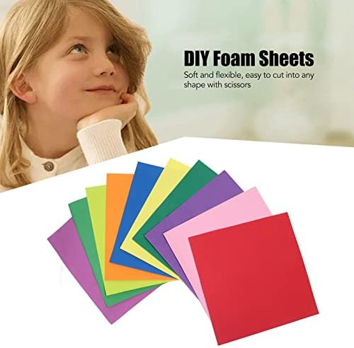 20 יח 'גיליונות קצף DIY, צבעים חתיכות נייר קצף EVA צביעה צבעונית נייר נייר קצף נייר לקצף לילדים
