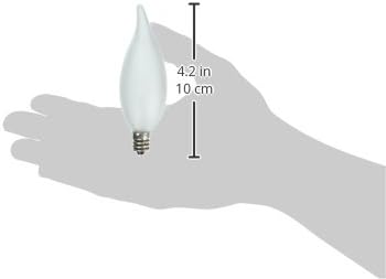 תאורת ג 'נרל אלקטריק 66108 נורת קצה כפופה, 6.8 על 4.6 על 1.3 אינץ', לבן חלבית, 2