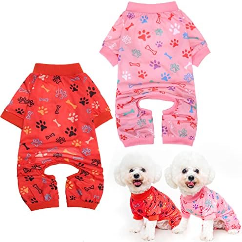 פופטק כלב פיג 'מה חמודה רכה-בגדי פיג' מות אלסטיים עם דוגמאות צבעוניות, בגדים לחיות מחמד לכלבים קטנים
