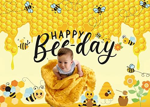 לייקגס 6 על 4 רגל יום דבורה שמח רקע צהוב חלת דבש רקע יום דבורה שמח באנר פרחי דבורת מסיבת יום הולדת