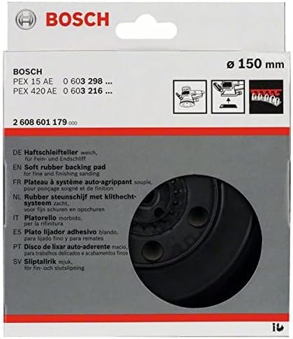 Bosch Professional 2608601179 צלחת טחינה ל- PEX 15, שחור, 150 ממ