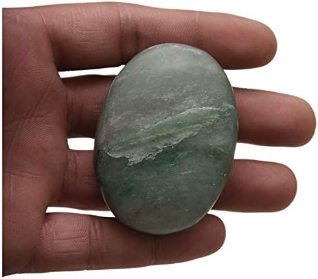 ריפוי ברוך רייקי איזון בהיר ירוק אוונטורין צורה סגלגלה דאגה גביש ריפוי אבן אנרגיה כיס דקל