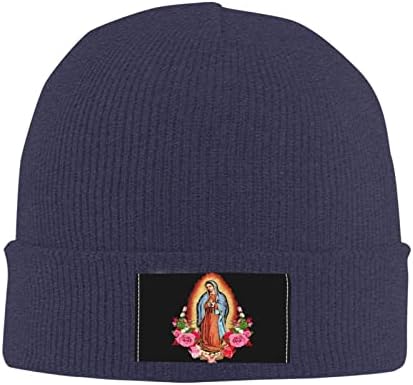 Virgen de guadalupe Virgin Mary פרחים כובע כובע גברים גברים כובע סריג חג המולד כובעים כובעים חמים