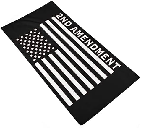 תיקון שני מגבת כביסה דגל אמריקאית 28.7 X13.8 מטליות פנים סיבי סופר -סין מגבות סופגות מאוד מגבות