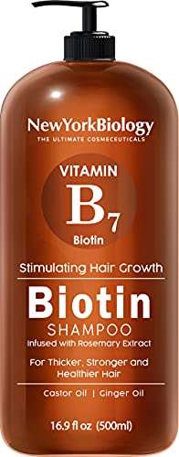 שמפו ביוטין לצמיחת שיער ושיער דליל - נוסחת עיבוי לטיפול בנשירת שיער-לגברים ולנשים-נגד קשקשים-16.9