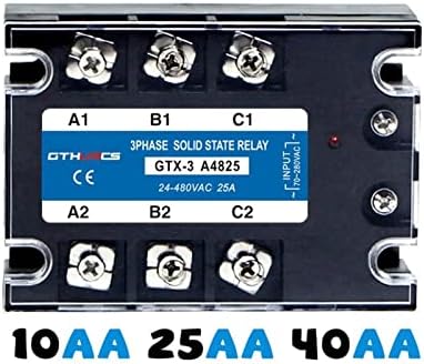 DXSE 3-SSR AC-AC 10A 25A 40A 60A 80A 100A 120A 200A מודול ממסר ממסר מצב מוצק תלת פאזי 70-280V בקרת AC 24-480V