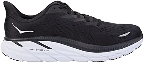הוקה נעלי ריצה של גברים אחד, שחור/לבן, 13 רחב