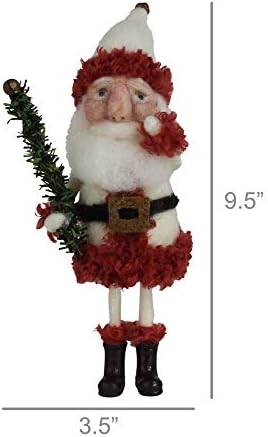 הומארט 0425-0 סנטה חגיגי עם עץ קטן, גובה 9.5 אינץ ', לבד