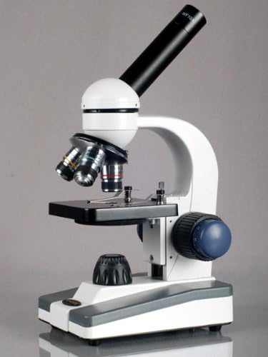מיקרוסקופ מונוקולרי מורכב דיגיטלי של אמסקופ מ-150 ג, עיניות 10 ו-25, הגדלה של 40-1000, תאורת לד,