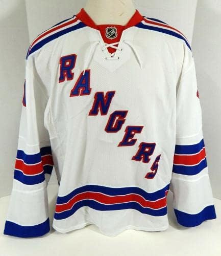 ריינג'רס בניו יורק בן פריירו 36 משחק הונפק קופה משומשת ג'רזי לבן DP08992 - משחק גופיות NHL משומשות