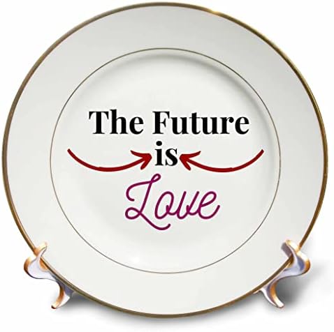 3 דרוז מרי אייקן - ציטוטים חיוביים - טקסט העתיד הוא אהבה - צלחות