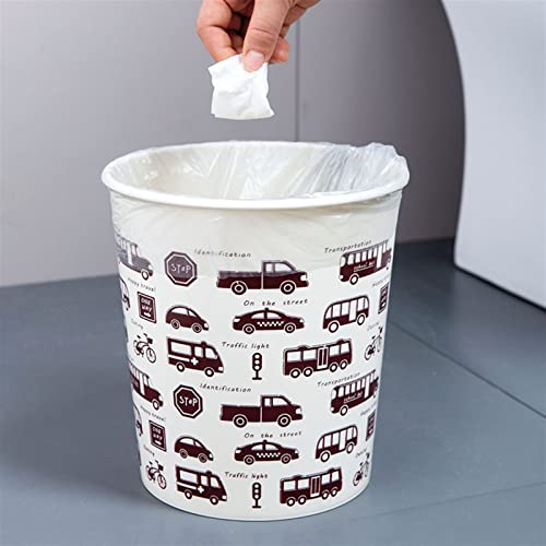 אשפה פחיות אשפה יכול גדול-קיבולת אשפה יכול פסולת סל אחסון דלי עגול פלסטיק פסולת סל למטבח משרד