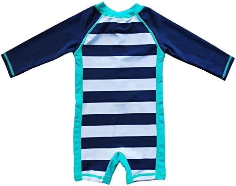 Baby Beach Beach Beach Pirece בגד ים upf 50+ -Sun Sunsuit Blue, 24 חודשים