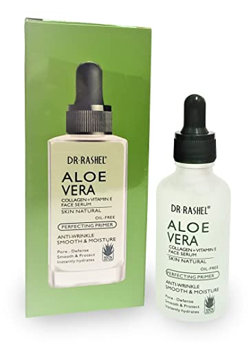 ד ר רשל אלוורה קולגן + ויטמין סרום פנים / נגד קמטים, לחות חלקה מיידית ועור לחות, גודל 1.69 עוז