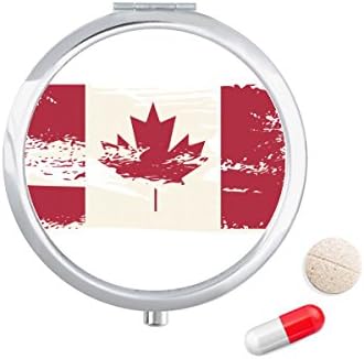 קנדה טעם שחור ואדום דפוס גלולת מקרה כיס רפואת אחסון תיבת מיכל מתקן