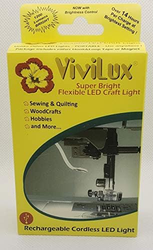 Vivilux מלאכת LED גמישה ומלאכת תפירה בהירה; USB נטען נוטל אור אלחוטי נורה למכונת תפירה, יצירה ותחביבים;