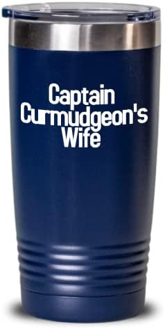אשתו של Curmudgeon כוס נסיעות כוס קפה מתנה מצחיקה מתנה מצחיקה לגברים הזקנים והחציית של Curmudgeon של חצי טוב