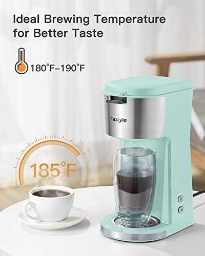 מכונת קפה יחידה להגיש יחיד לכוס K וקפה טחון, אפשרויות חליטה רגילות ונועזות, מכונת קפה קטנה כוס יחידה